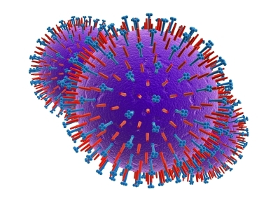 3D Rendering of Influenza Virus