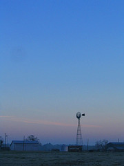 Kunze farm windmill at dawn