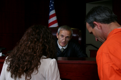 Judge talking to a lawer