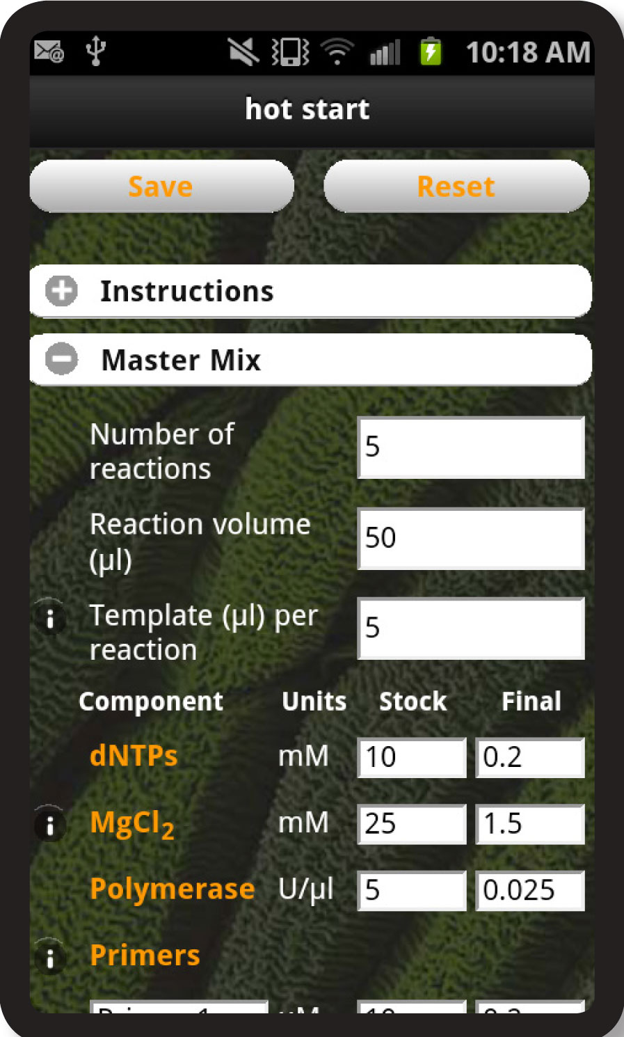 PCR Protocol Step 4