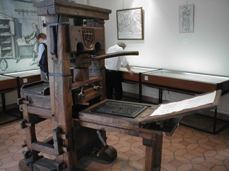 Gutenberg-Style Printing Press.
