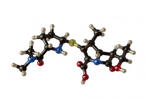 Structure of the antibiotic meropenem