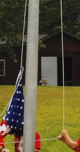 Camp Indian Trails Morning Flag Ceremony