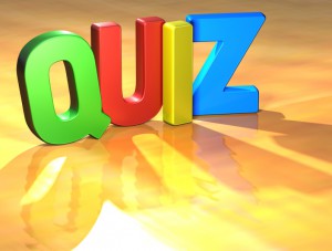 Word Quiz on yellow background