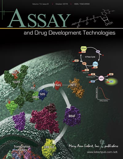 Cover of October Issue of Assay and Drug Development Technologies featuring GTPase-Glo™ Assay.