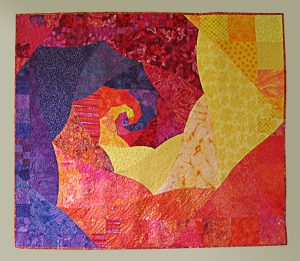 "Monkeying around and around" quilt by Lorrie Cranor. (Image used with permission from L. Cranor.)