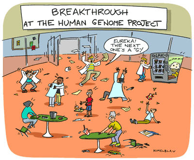 dna sequencing cartoon