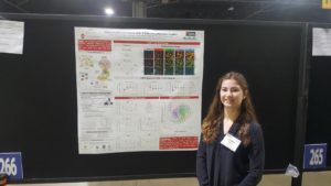 Isabel Jones presenting her research at the BMES Conference in Atlanta, October 2018.