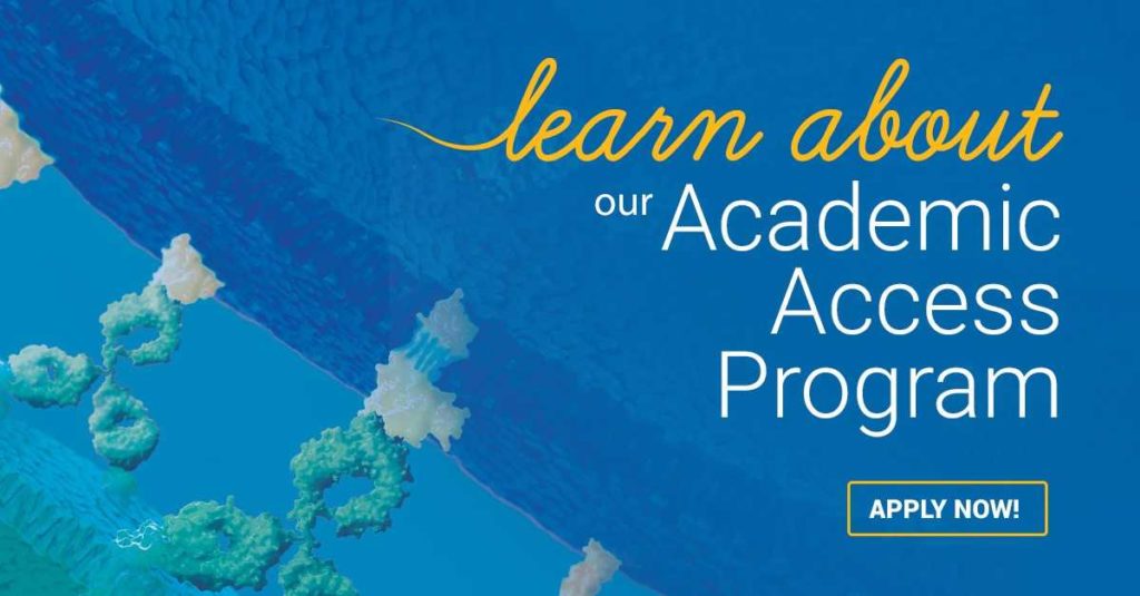 3D graphic highlighting the academic access program.
