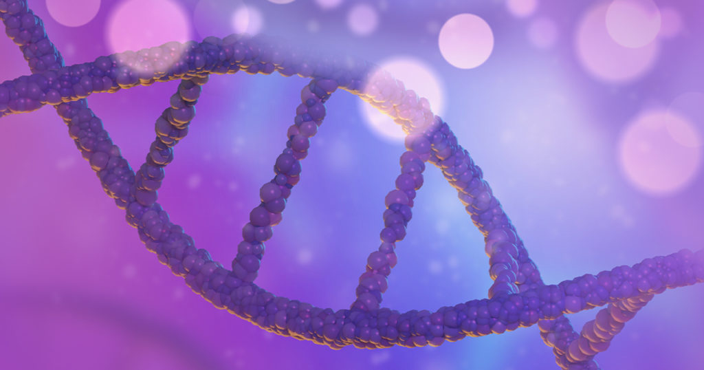 high-molecular weight DNA  Depiction of a DNA helix