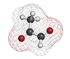 space filling structural model methylglyoxal (MGO)